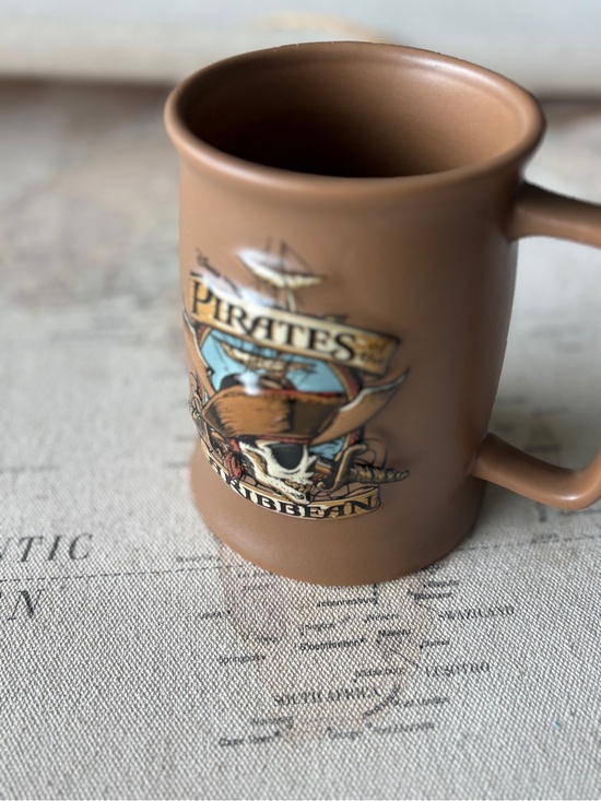 Disney Other - Pirates of the Caribbean 3D Coffee Mug Disney Parks Ceramic Brown Oversized
